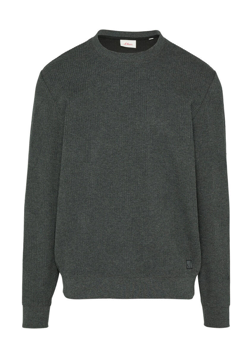 s.Oliver Red Label - Strickpullover aus Jacquard grau - Gr. - XXL von s.Oliver Red Label