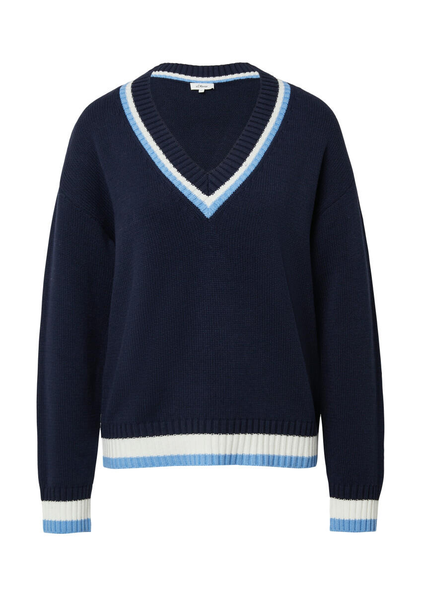 s.Oliver Red Label - Strickpullover blau - Gr. - 40 von s.Oliver Red Label