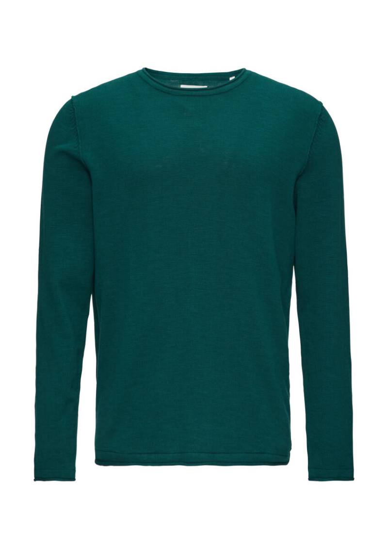 s.Oliver Red Label - Strickpullover mit Flammgarnstruktur blau/grün - Gr. - XXL von s.Oliver Red Label