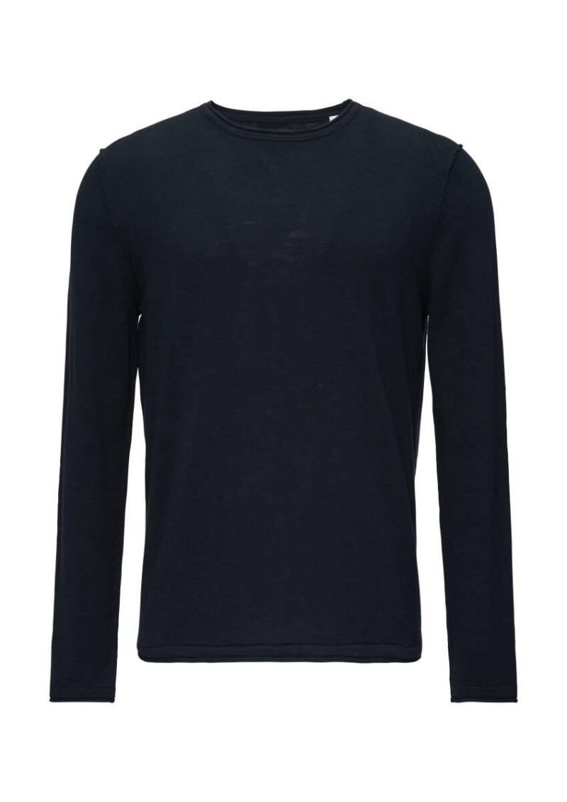 s.Oliver Red Label - Strickpullover mit Flammgarnstruktur blau - Gr. - XXL von s.Oliver Red Label