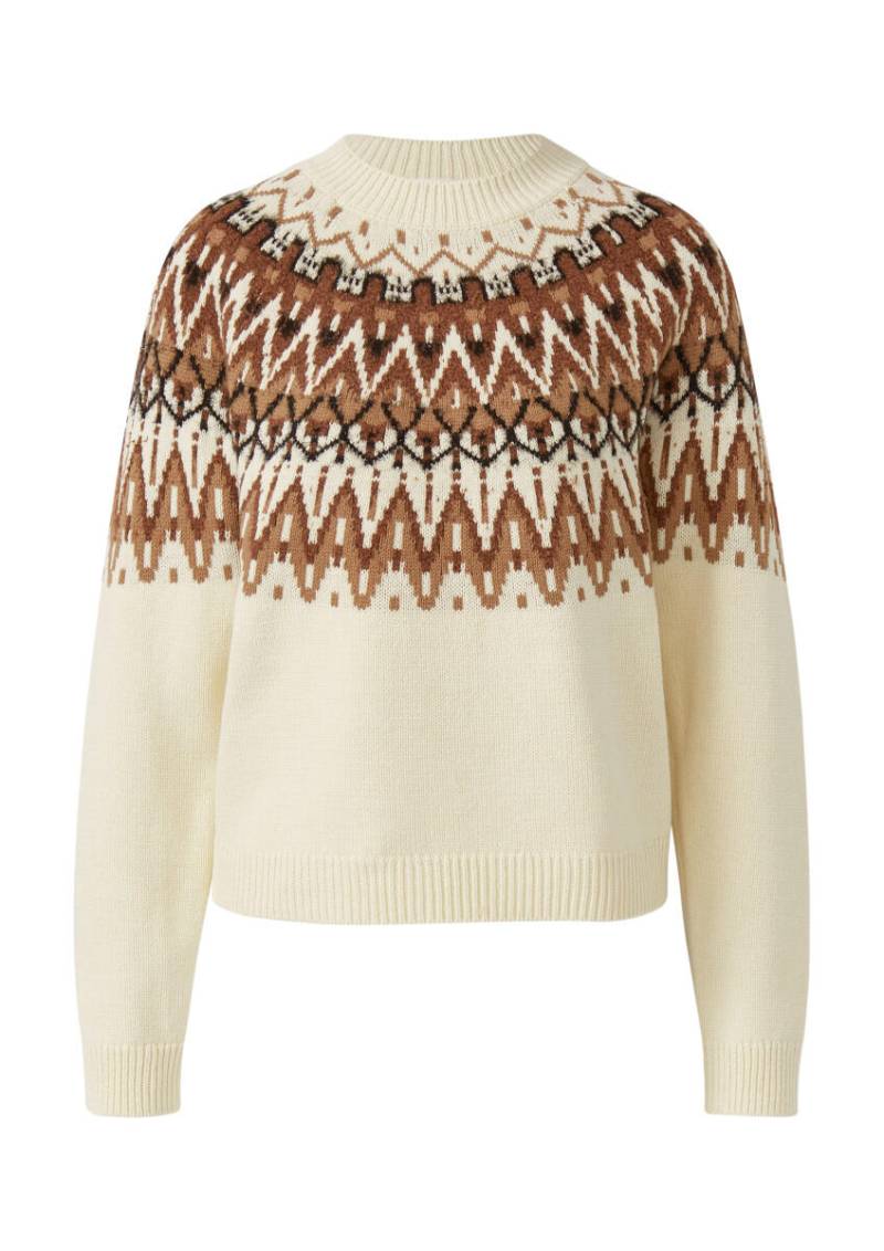s.Oliver Red Label - Strickpullover mit Jacquard-Muster weiß - Gr. - 34 von s.Oliver Red Label