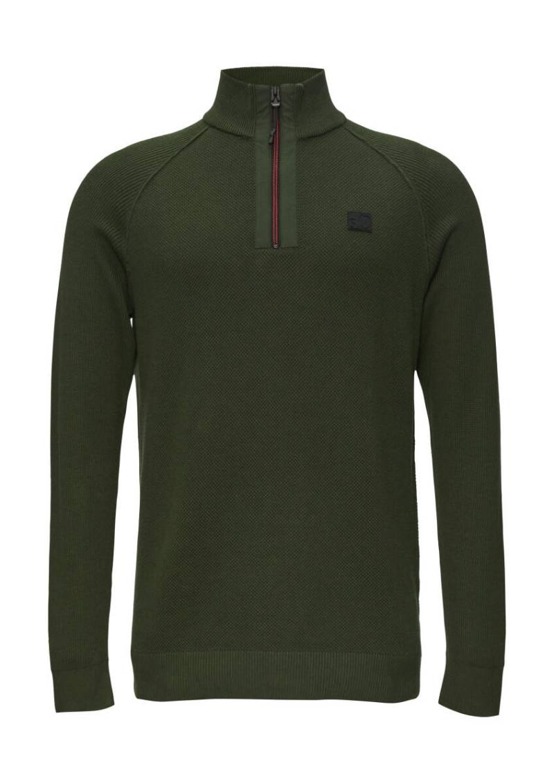 s.Oliver Red Label - Strickpullover mit Kragen grün - Gr. - L von s.Oliver Red Label