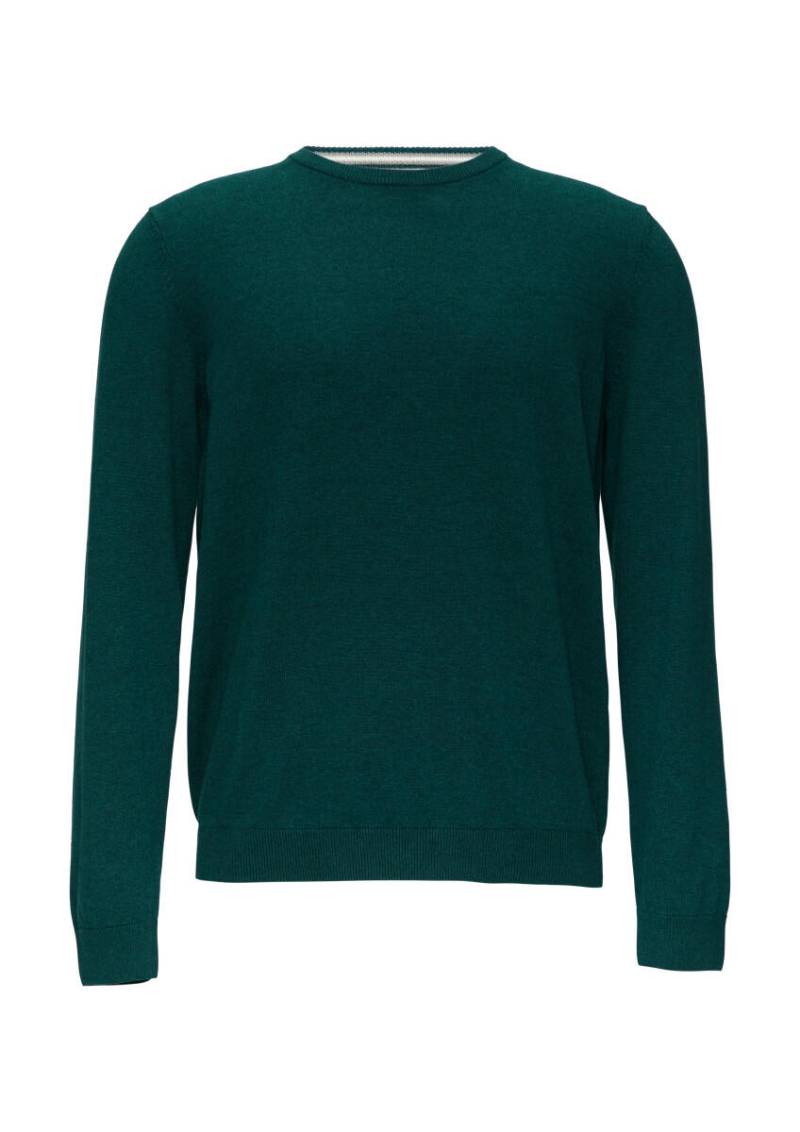 s.Oliver Red Label - Strickpullover mit Logo-Stickerei grün - Gr. - S von s.Oliver Red Label