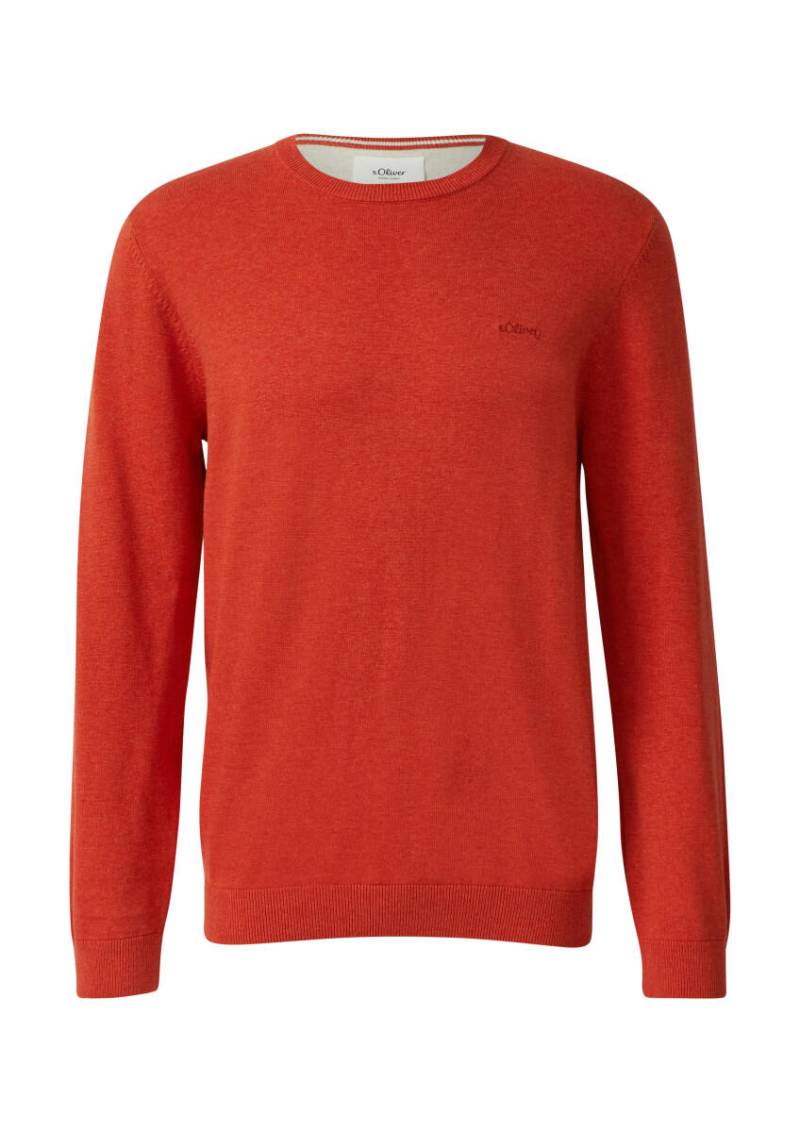 s.Oliver Red Label - Strickpullover mit Logo-Stickerei rot - Gr. - L von s.Oliver Red Label