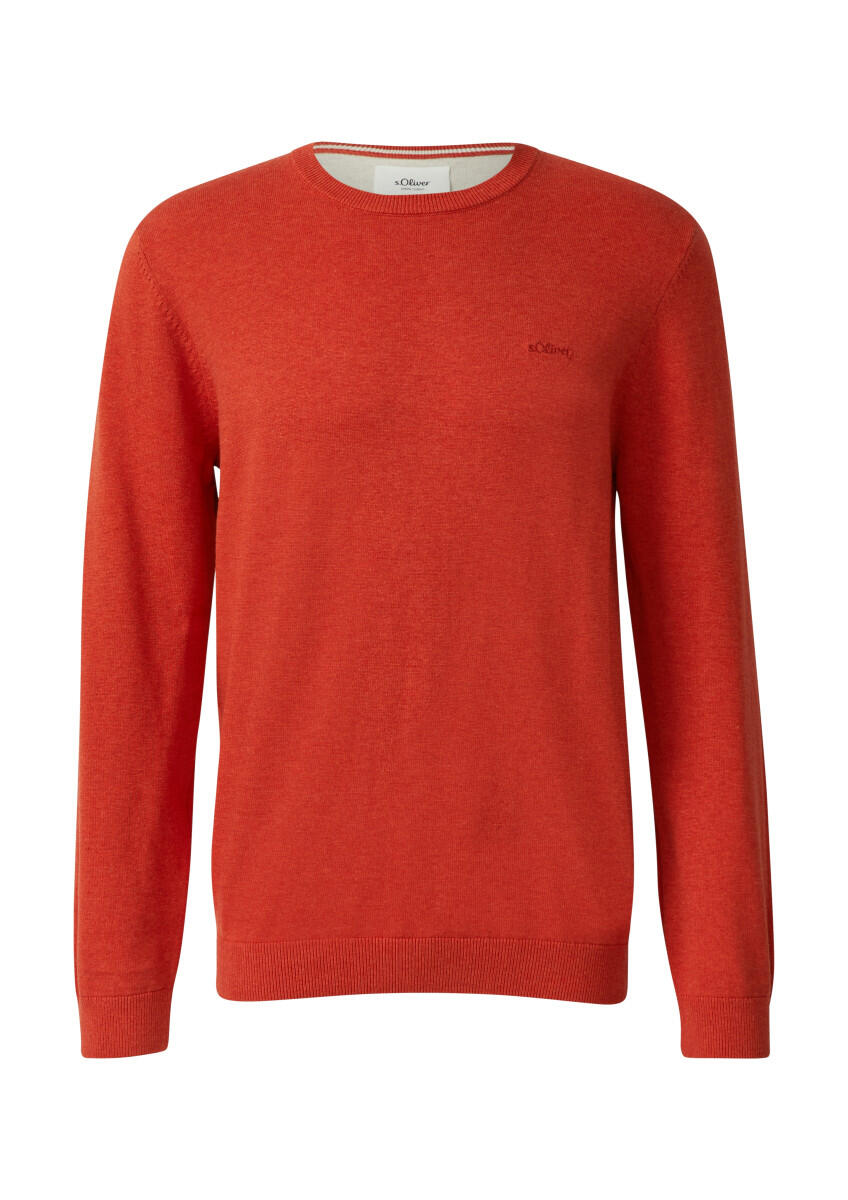 s.Oliver Red Label - Strickpullover mit Logo-Stickerei rot - Gr. - XL von s.Oliver Red Label