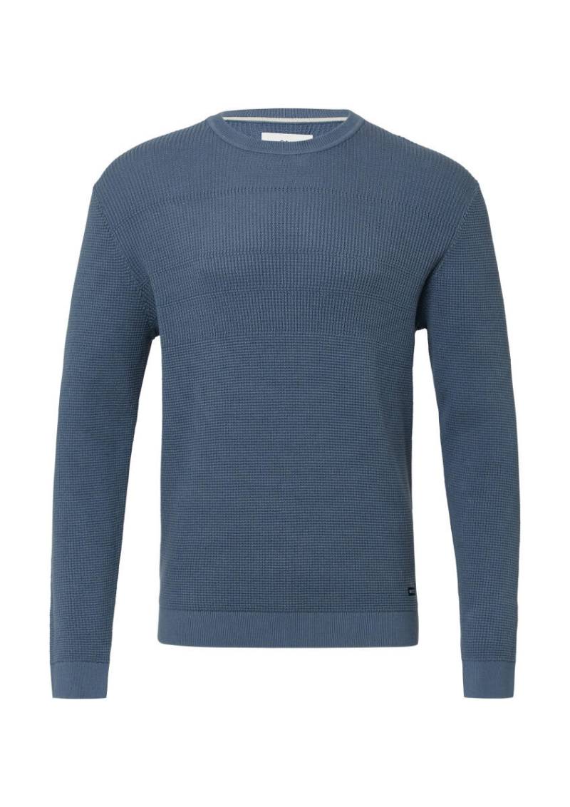 s.Oliver Red Label - Strickpullover mit Mustermix und Rundhals blau - Gr. - S von s.Oliver Red Label