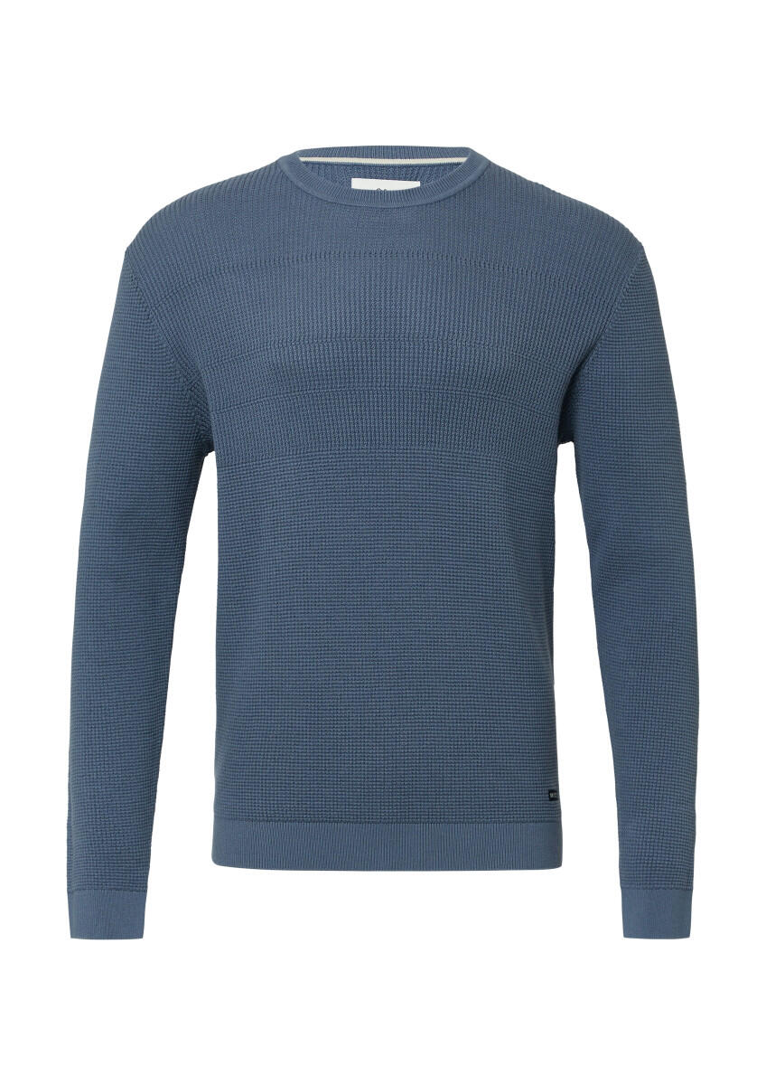 s.Oliver Red Label - Strickpullover mit Mustermix und Rundhals blau - Gr. - XL von s.Oliver Red Label