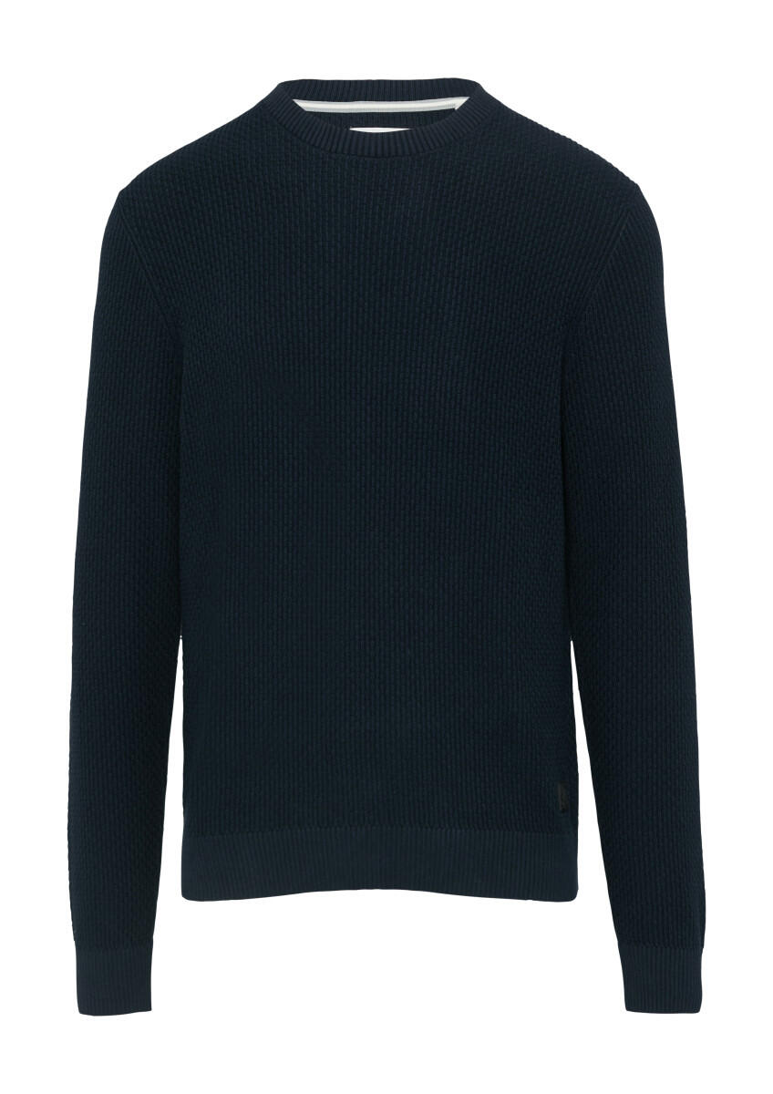 s.Oliver Red Label - Strickpullover mit Musterstruktur blau - Gr. - XXL von s.Oliver Red Label