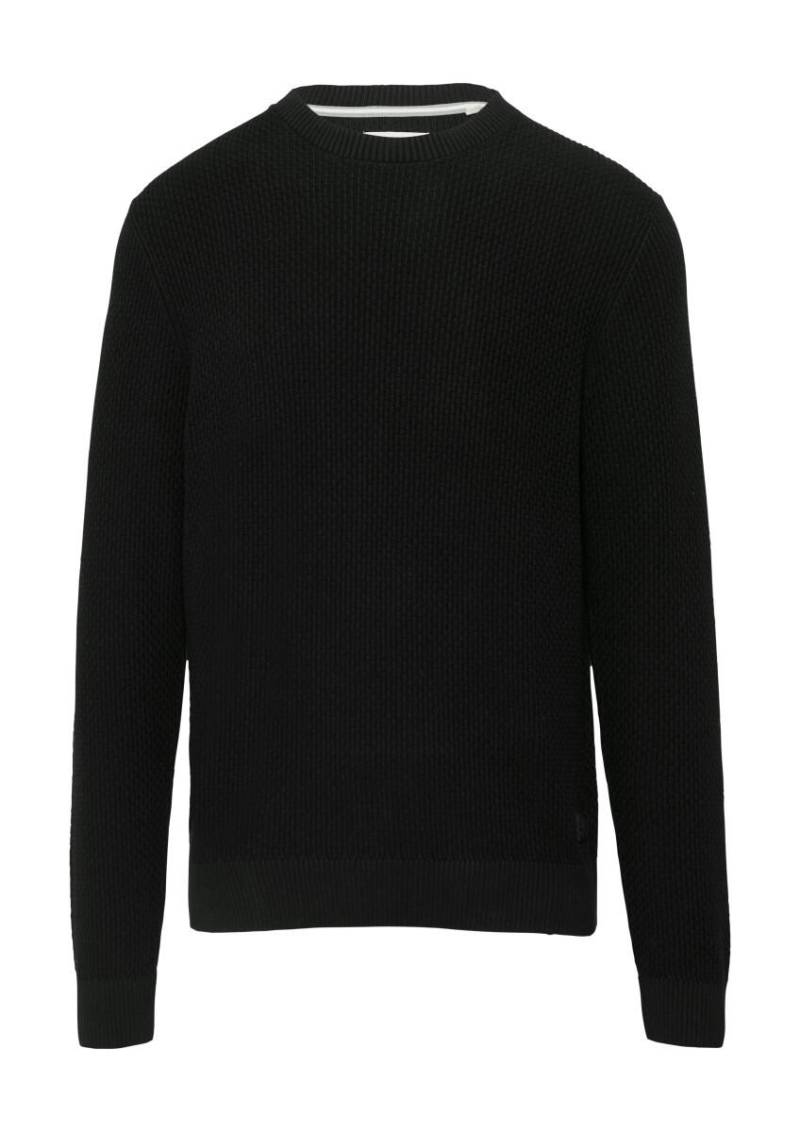 s.Oliver Red Label - Strickpullover mit Musterstruktur schwarz - Gr. - S von s.Oliver Red Label