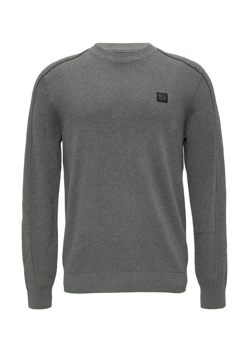 s.Oliver Red Label - Strickpullover mit Raglanärmeln grau - Gr. - 3XL von s.Oliver Red Label