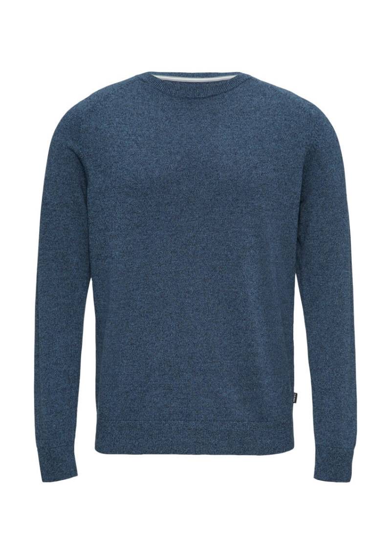 s.Oliver Red Label - Strickpullover mit Rippbündchen blau - Gr. - S von s.Oliver Red Label