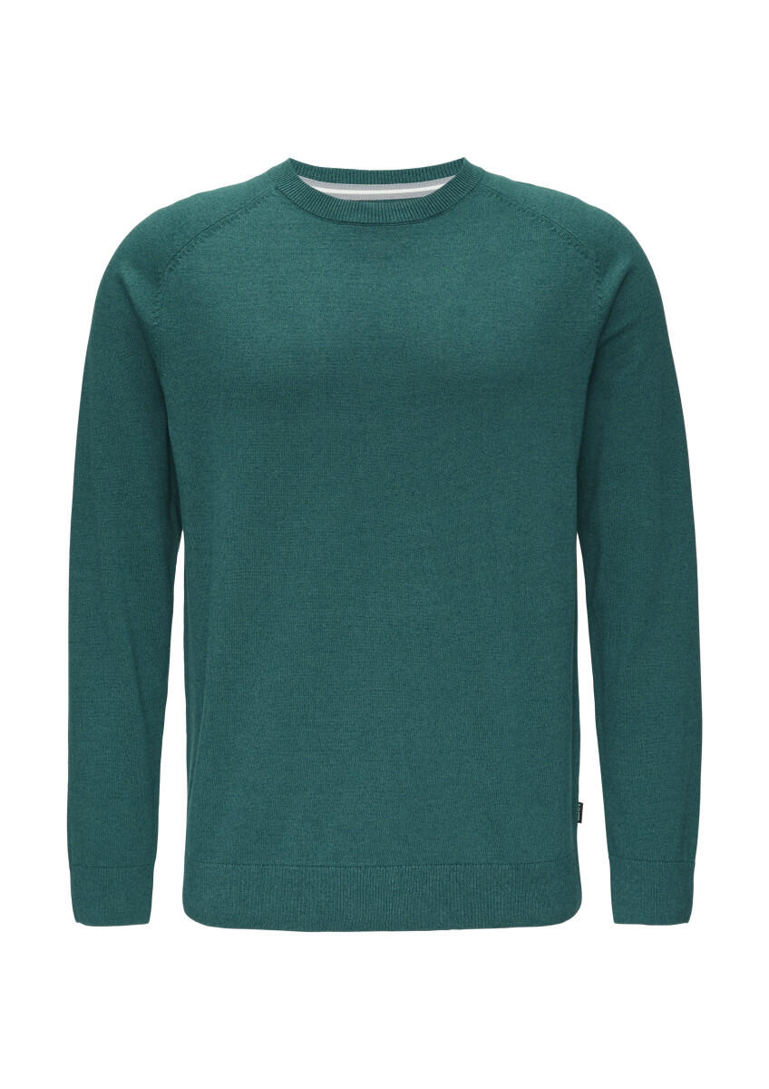 s.Oliver Red Label - Strickpullover mit Rippbündchen blau - Gr. - XXL von s.Oliver Red Label