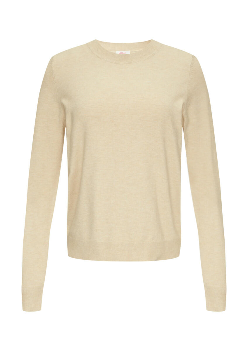 s.Oliver Red Label - Strickpullover mit Rundhalsausschnitt braun - Gr. - 44 von s.Oliver Red Label