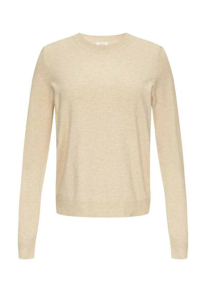 s.Oliver Red Label - Strickpullover mit Rundhalsausschnitt braun - Gr. - 44 von s.Oliver Red Label