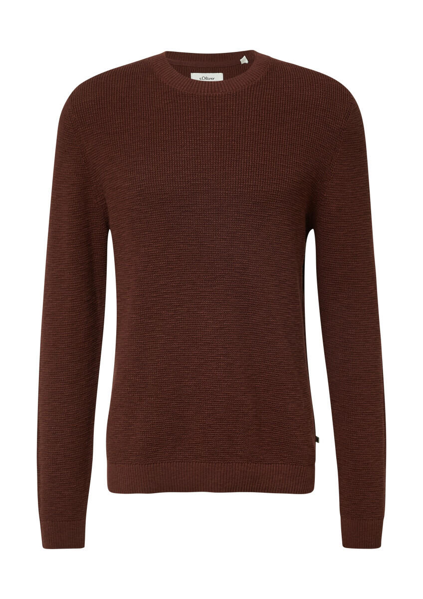 s.Oliver Red Label - Strickpullover mit Strukturmuster rot - Gr. - XXL von s.Oliver Red Label