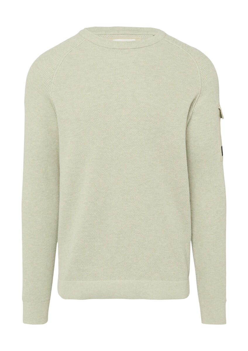 s.Oliver Red Label - Strickpullover mit aufgesetzter Tasche am Arm beige - Gr. - XXL von s.Oliver Red Label