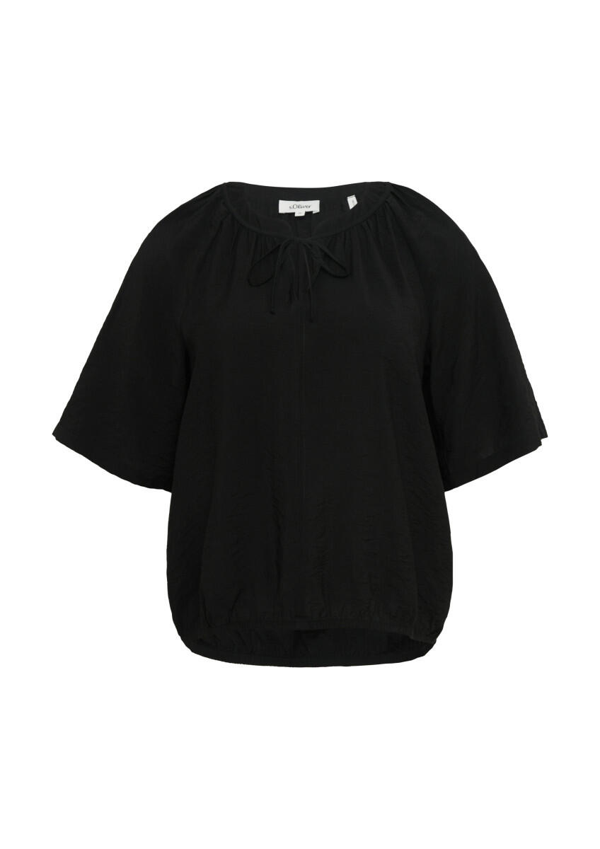 s.Oliver Red Label - Strukturierte Bluse schwarz - Gr. - 46 von s.Oliver Red Label