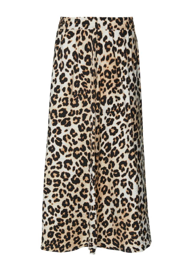 s.Oliver Red Label - Strukturierter Midi-Rock mit Leo-Muster beige - Gr. - 34 von s.Oliver Red Label