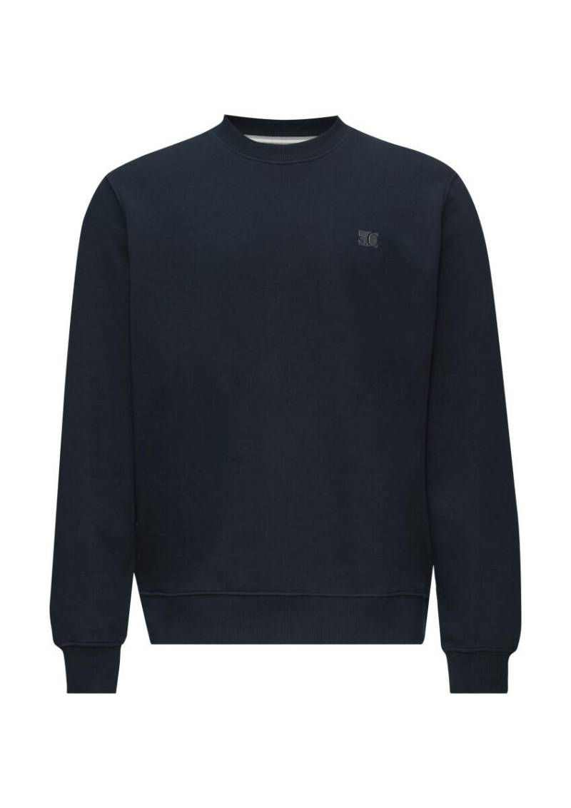 s.Oliver Red Label - Sweatshirt aus Baumwollmix mit Logo-Detail blau - Gr. - S von s.Oliver Red Label