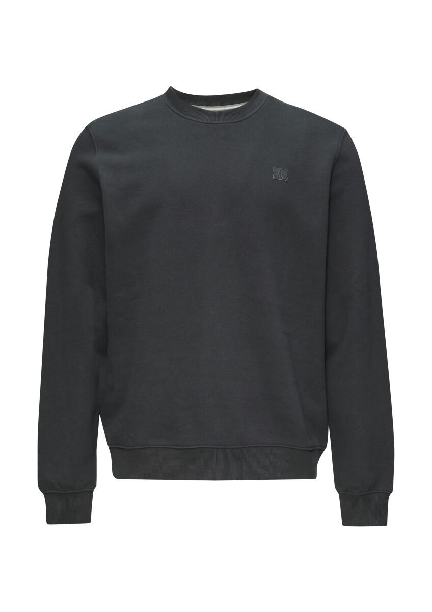 s.Oliver Red Label - Sweatshirt aus Baumwollmix mit Logo-Detail grau - Gr. - S von s.Oliver Red Label