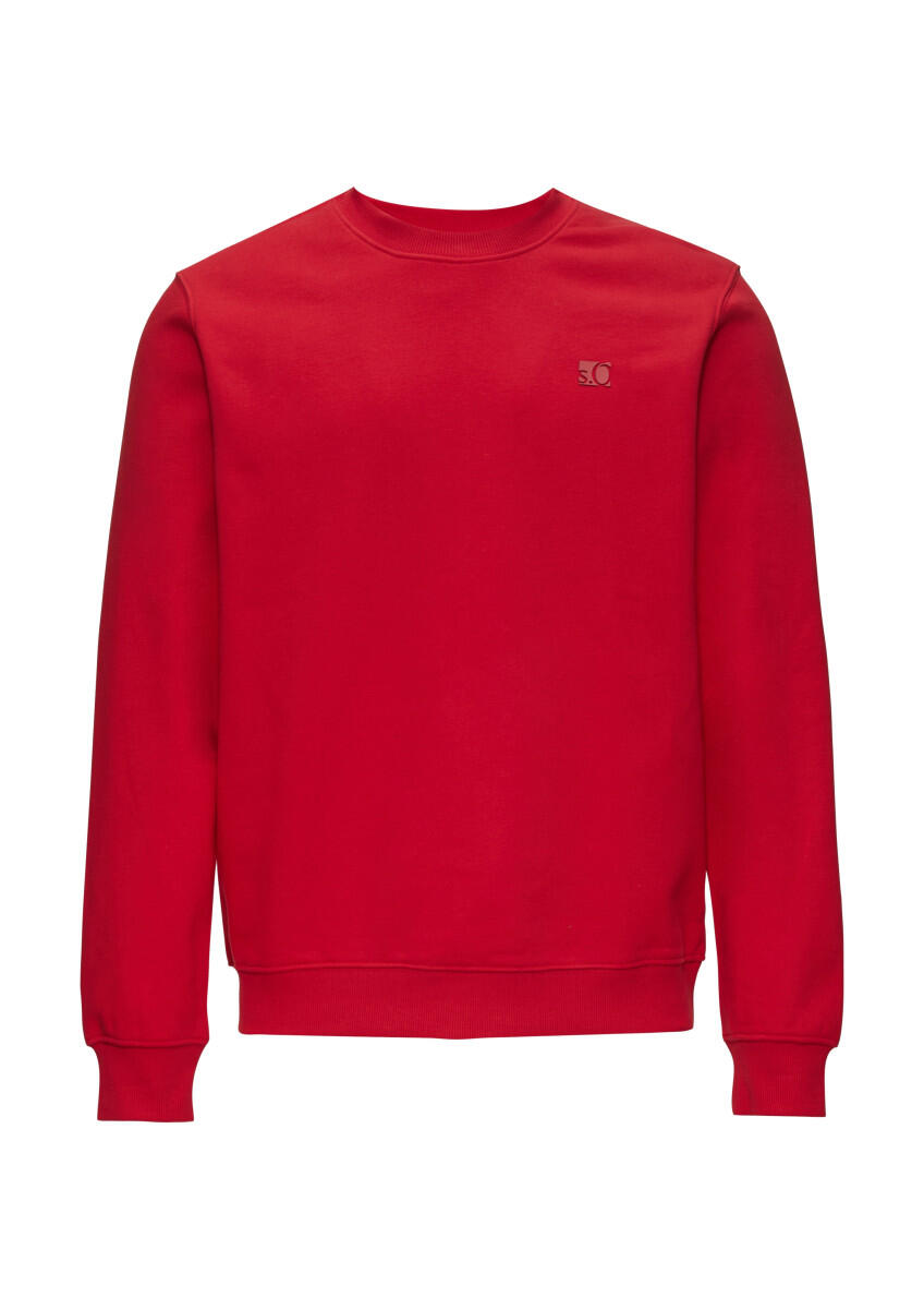 s.Oliver Red Label - Sweatshirt aus Baumwollmix mit Logo-Detail rot - Gr. - XXL von s.Oliver Red Label