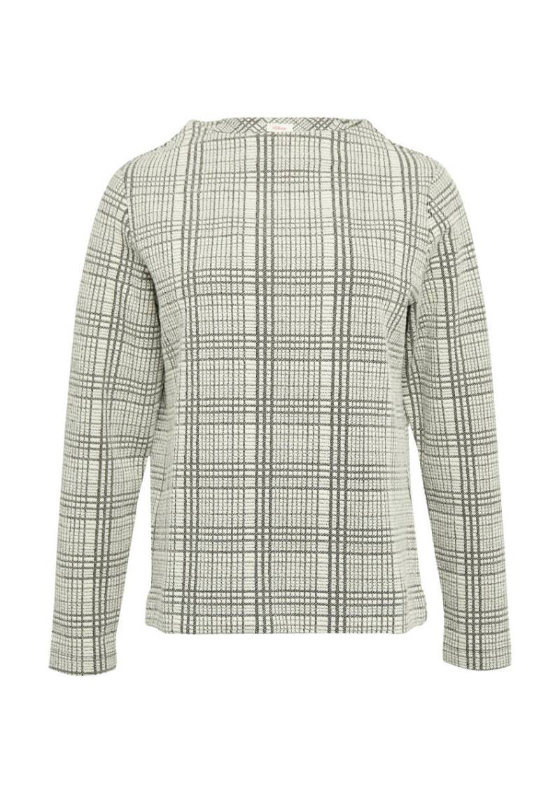 s.Oliver Red Label - Sweatshirt aus Scuba Jacquard beige/grau - Gr. - 36 von s.Oliver Red Label
