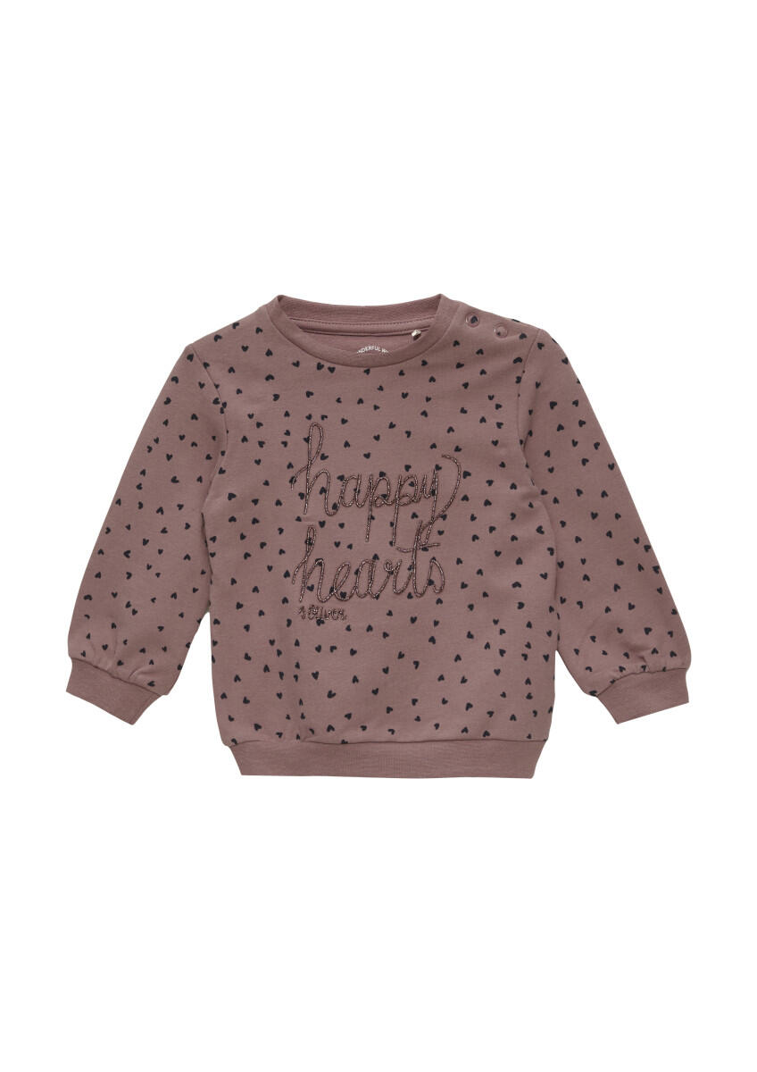 s.Oliver Red Label - Sweatshirt mit All-over-Print violet - Gr. - 62 von s.Oliver Red Label