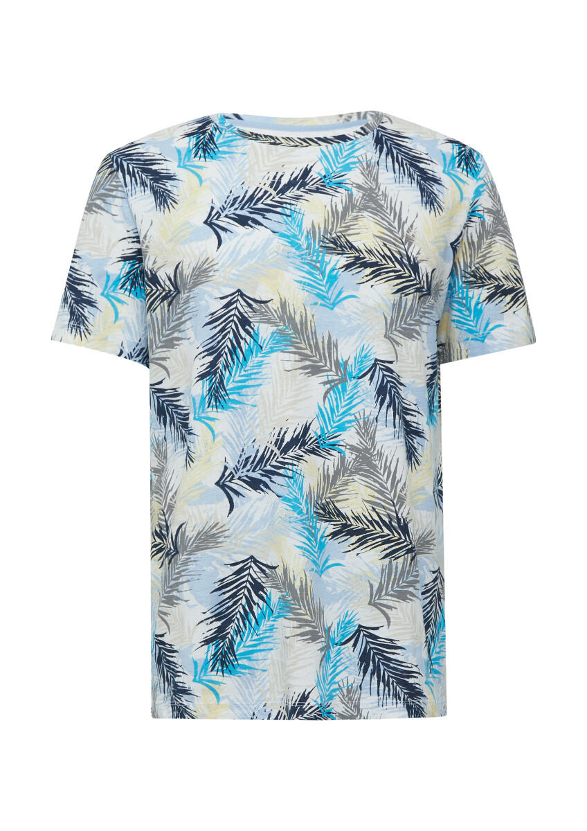 s.Oliver Red Label - T-Shirt mit All-over-Print blau - Gr. - XXL von s.Oliver Red Label