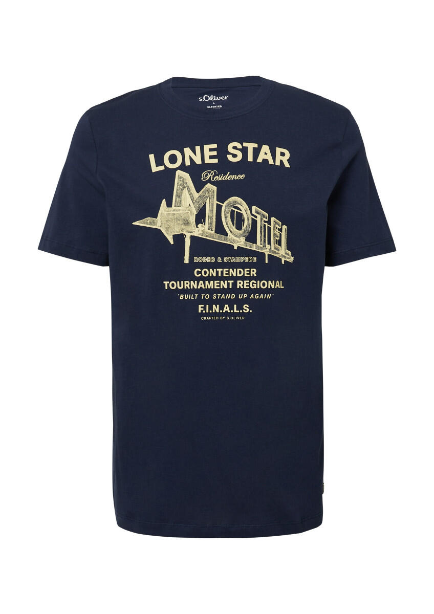 s.Oliver Red Label - T-Shirt mit Artwork blau - Gr. - S von s.Oliver Red Label