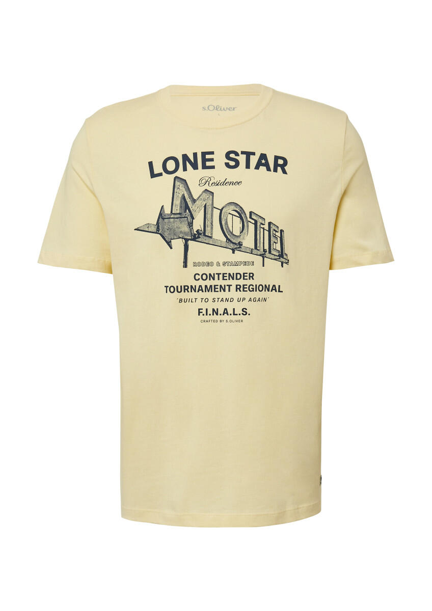 s.Oliver Red Label - T-Shirt mit Artwork gelb - Gr. - XL von s.Oliver Red Label