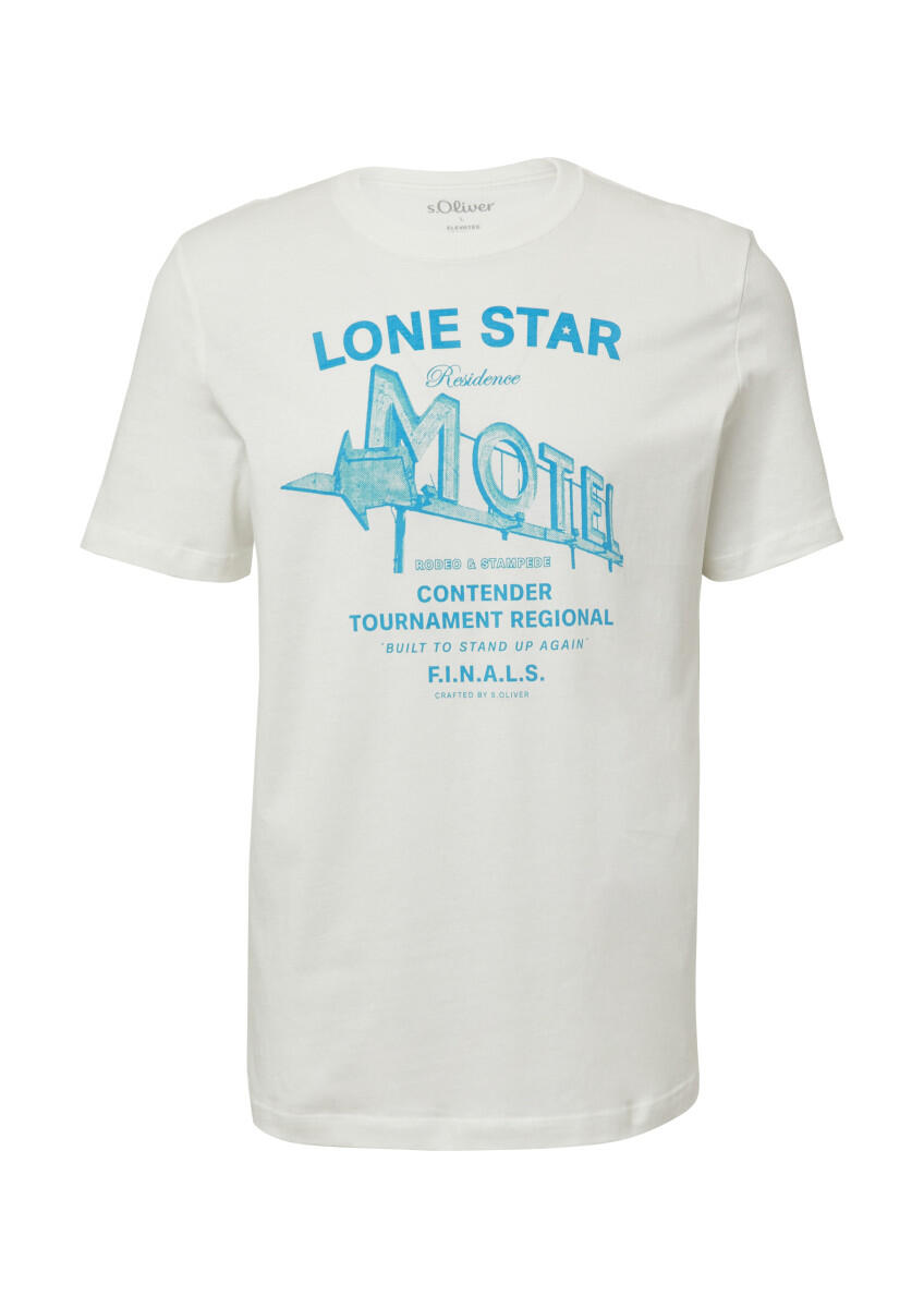 s.Oliver Red Label - T-Shirt mit Artwork weiß - Gr. - M von s.Oliver Red Label