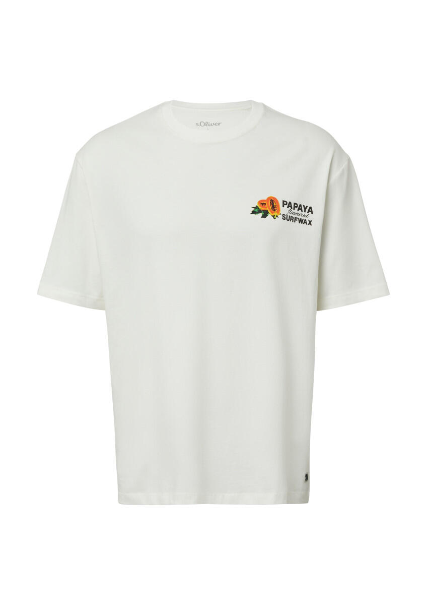 s.Oliver Red Label - T-Shirt mit Front- und Rückenprint weiß - Gr. - XXL von s.Oliver Red Label