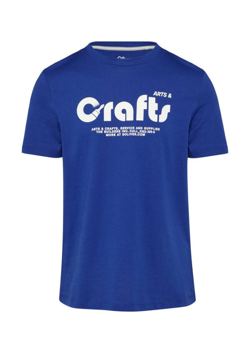 s.Oliver Red Label - T-Shirt mit Frontprint blau - Gr. - M von s.Oliver Red Label