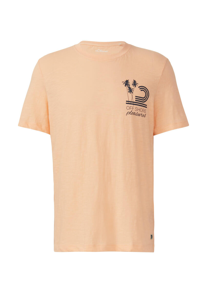 s.Oliver Red Label - T-Shirt mit Frontprint orange - Gr. - XL von s.Oliver Red Label