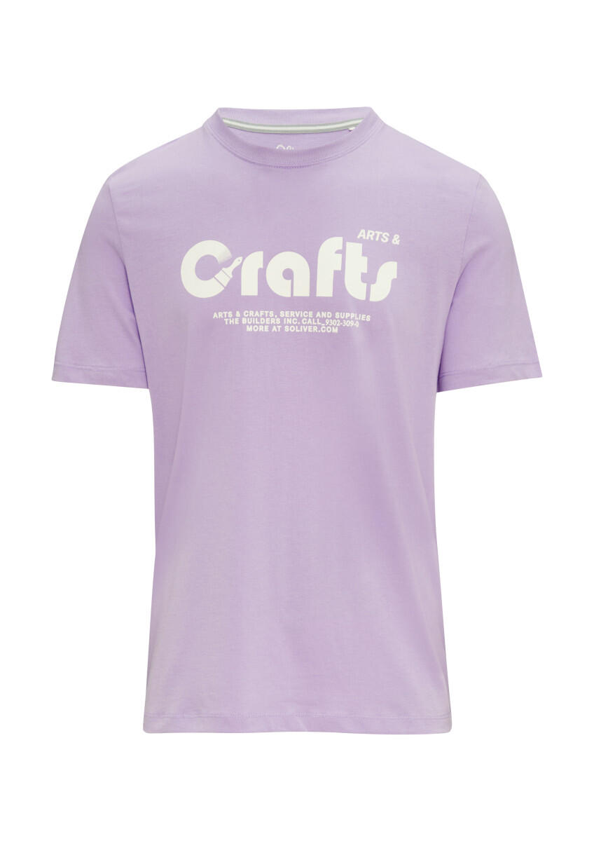 s.Oliver Red Label - T-Shirt mit Frontprint violet - Gr. - S von s.Oliver Red Label