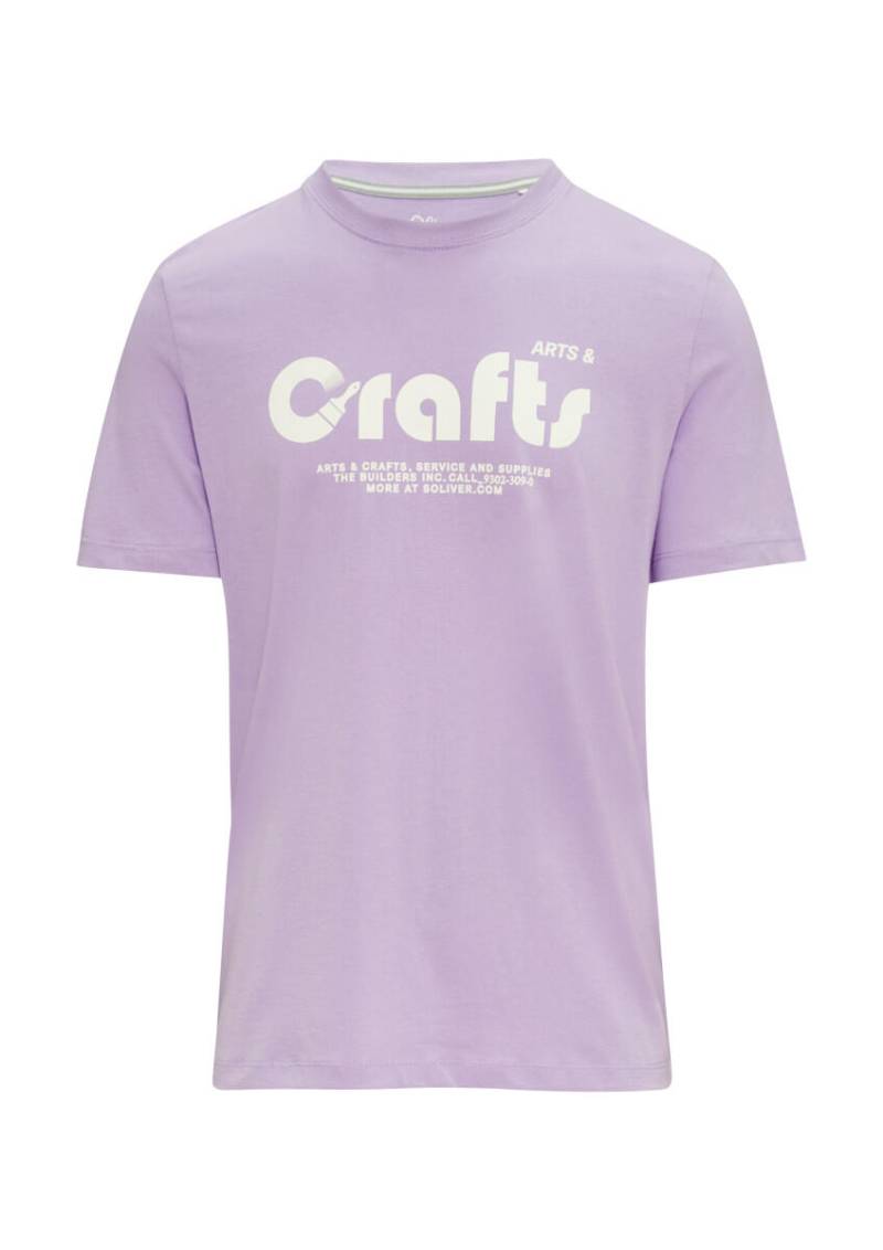 s.Oliver Red Label - T-Shirt mit Frontprint violet - Gr. - S von s.Oliver Red Label