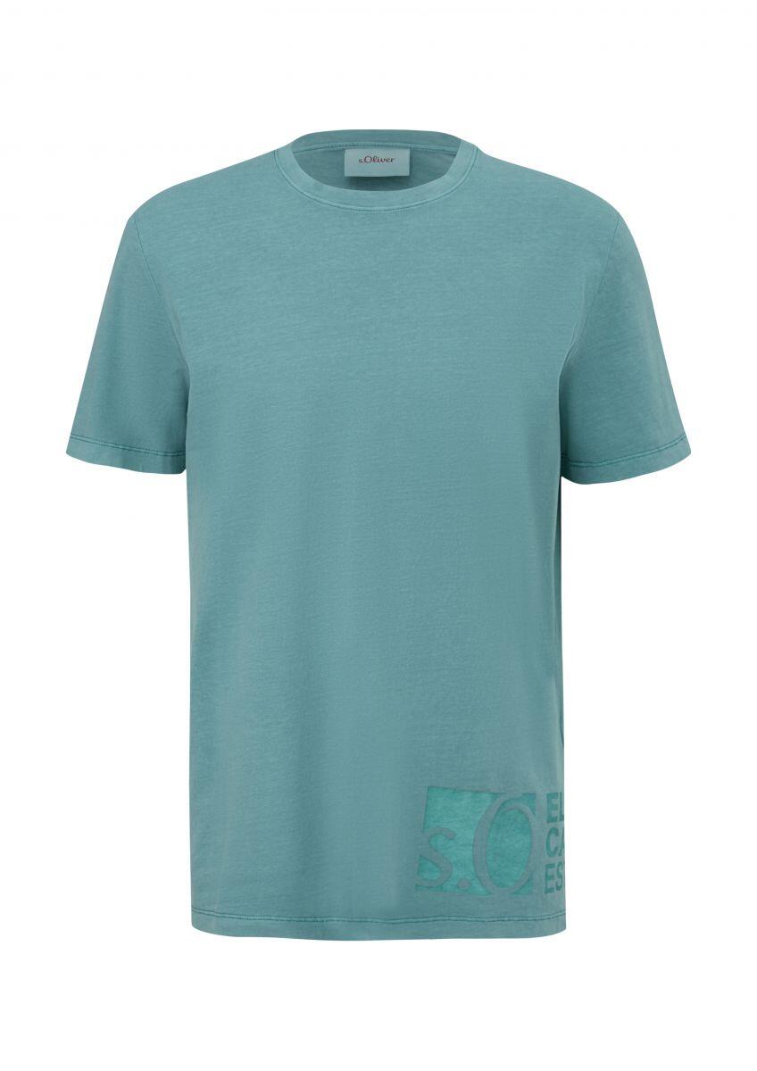 s.Oliver Red Label - T-Shirt mit Garment Dye blau - Gr. - S von s.Oliver Red Label