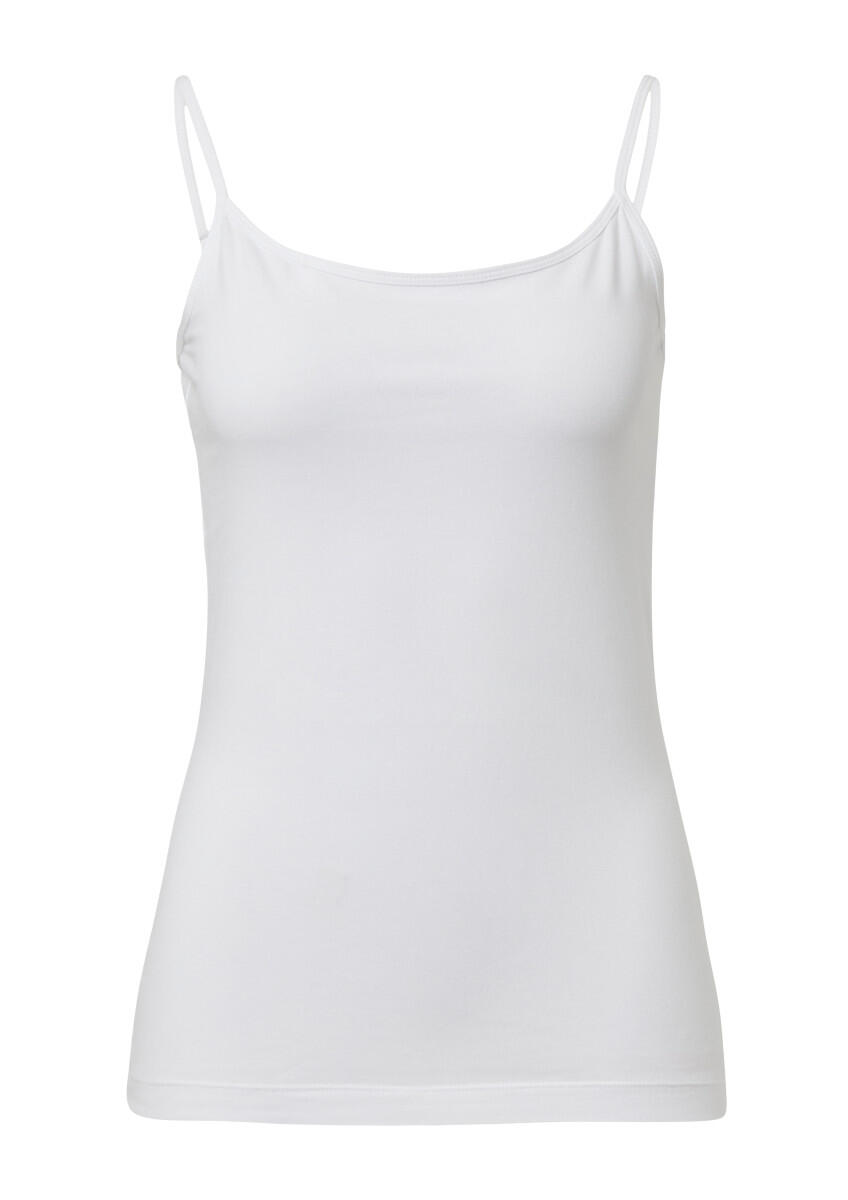 s.Oliver Red Label - Top mit Spaghettiträgern im Slim Fit weiß - Gr. - 34 von s.Oliver Red Label