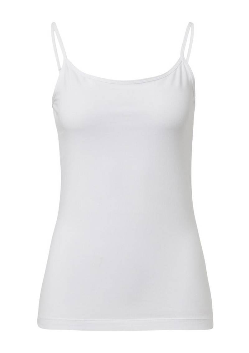 s.Oliver Red Label - Top mit Spaghettiträgern im Slim Fit weiß - Gr. - 46 von s.Oliver Red Label