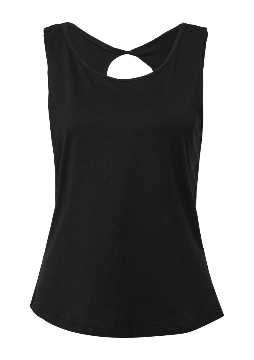 s.Oliver Red Label - Top mit dekorativem Cut-out schwarz - Gr. - 34 von s.Oliver Red Label