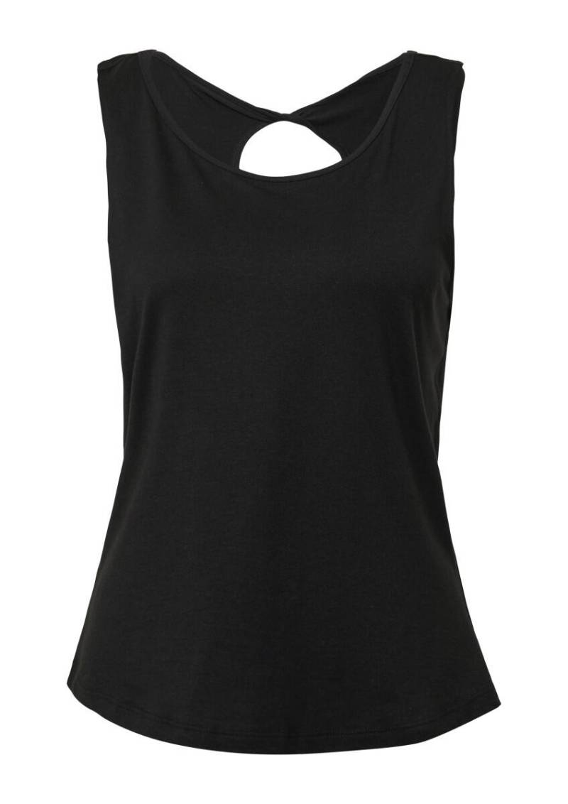 s.Oliver Red Label - Top mit dekorativem Cut-out schwarz - Gr. - 40 von s.Oliver Red Label