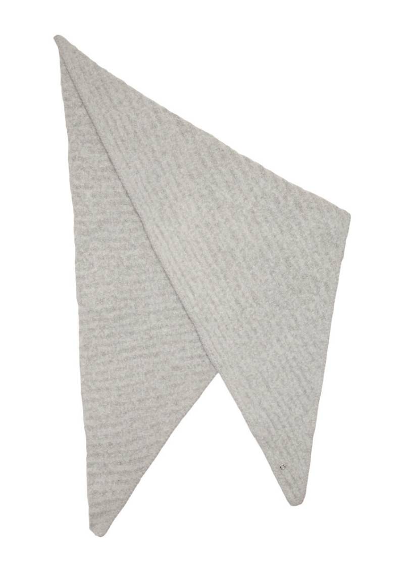 s.Oliver Red Label - Triangel-Schal mit Strickmuster grau - Gr. - 1 von s.Oliver Red Label