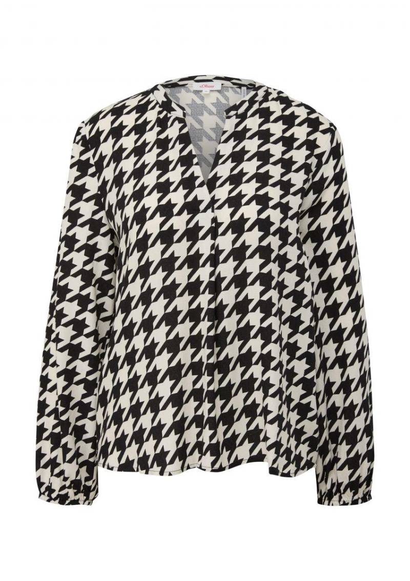 s.Oliver Red Label - Tunika aus Viskose schwarz/weiß - Gr. - 38 von s.Oliver Red Label