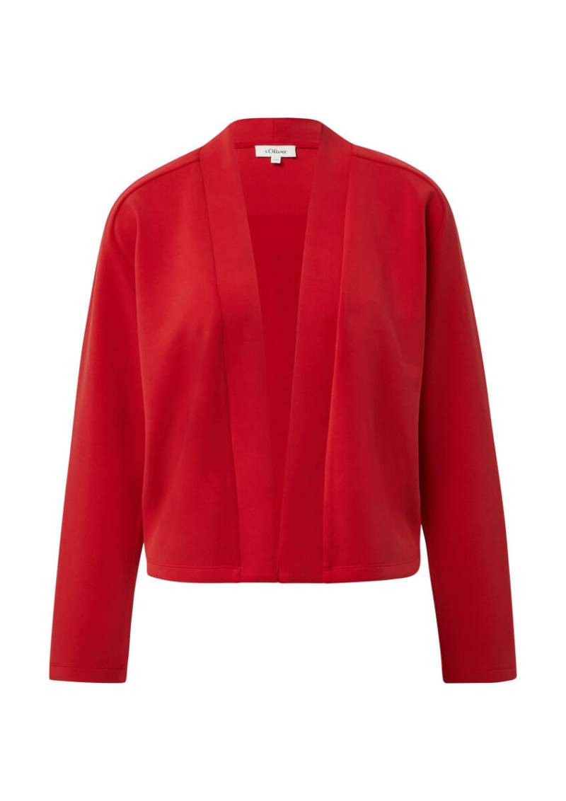 s.Oliver Red Label - Verschlussloser Cardigan aus Scuba-Stoff rot - Gr. - 34 von s.Oliver Red Label
