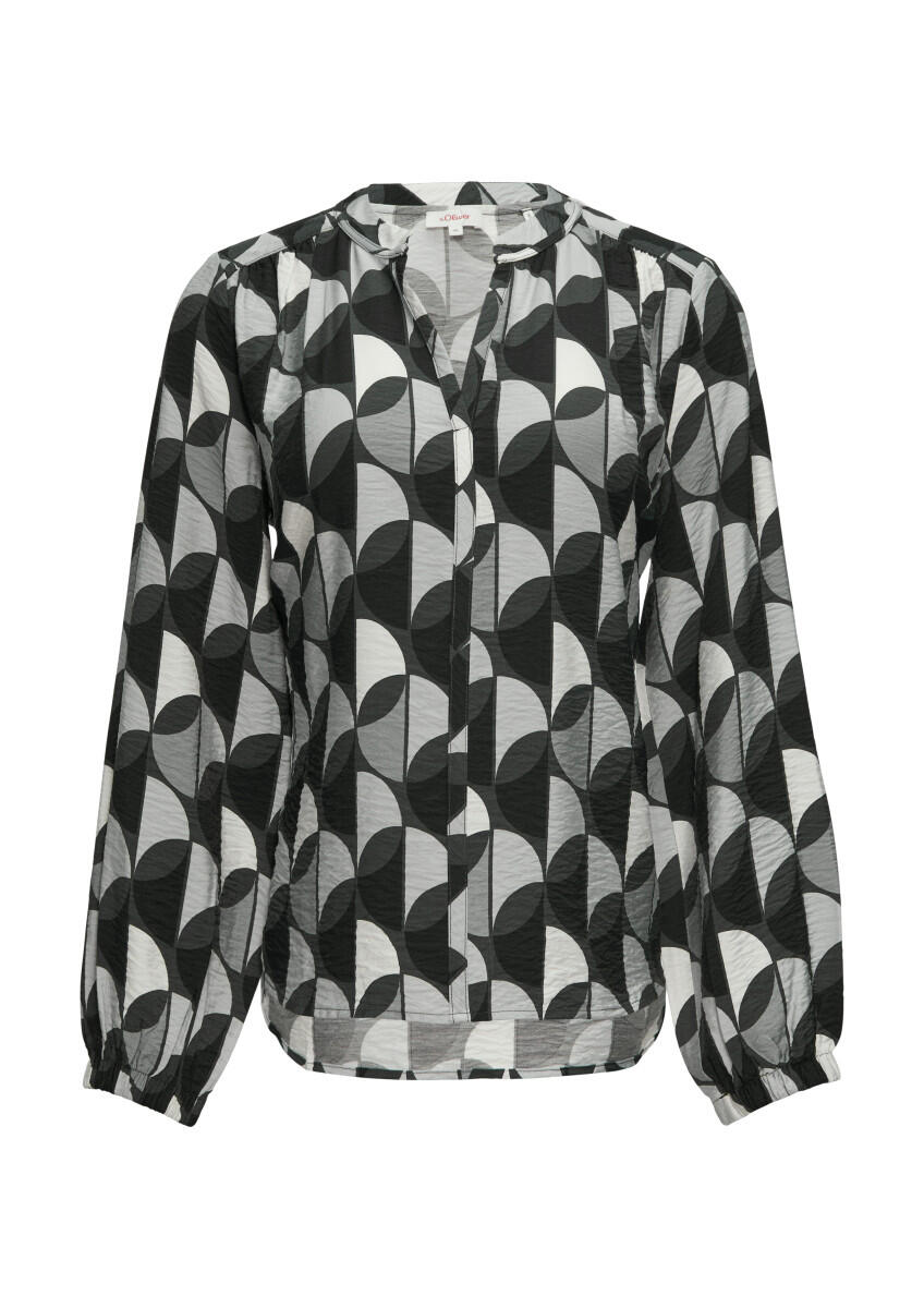 s.Oliver Red Label - Viskose-Bluse grau - Gr. - 46 von s.Oliver Red Label