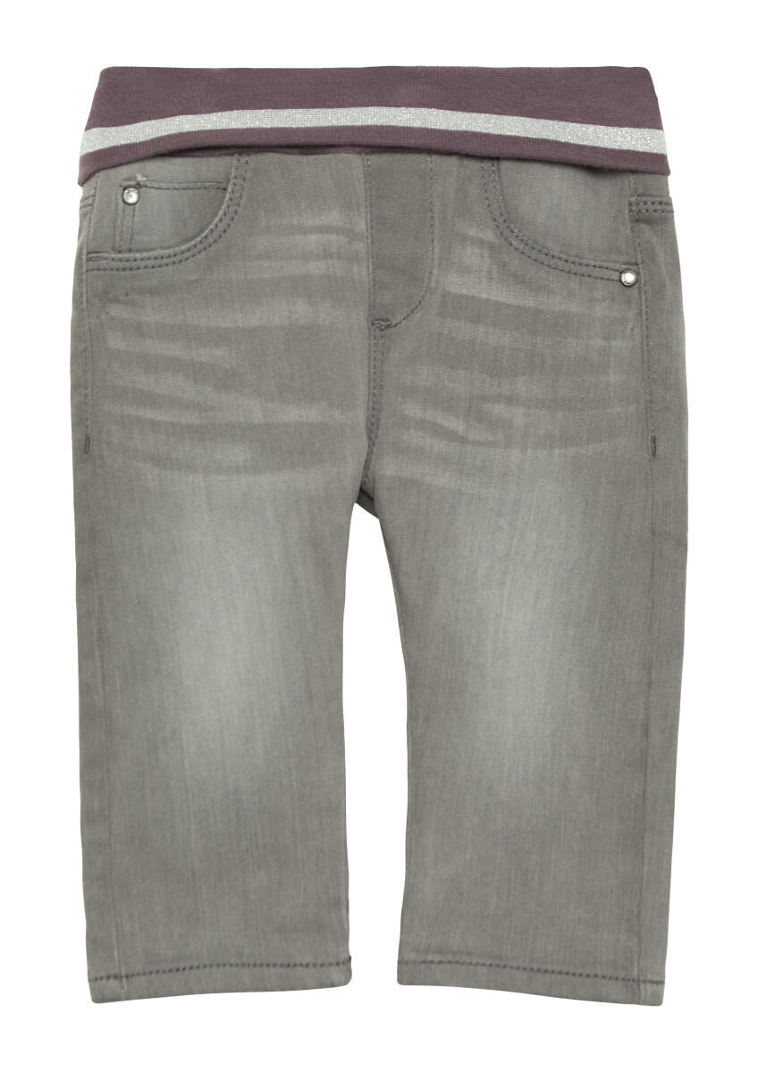 s.Oliver Red Label - Wärmende Jeans mit Umschlagbund grau - Gr. - 80 von s.Oliver Red Label
