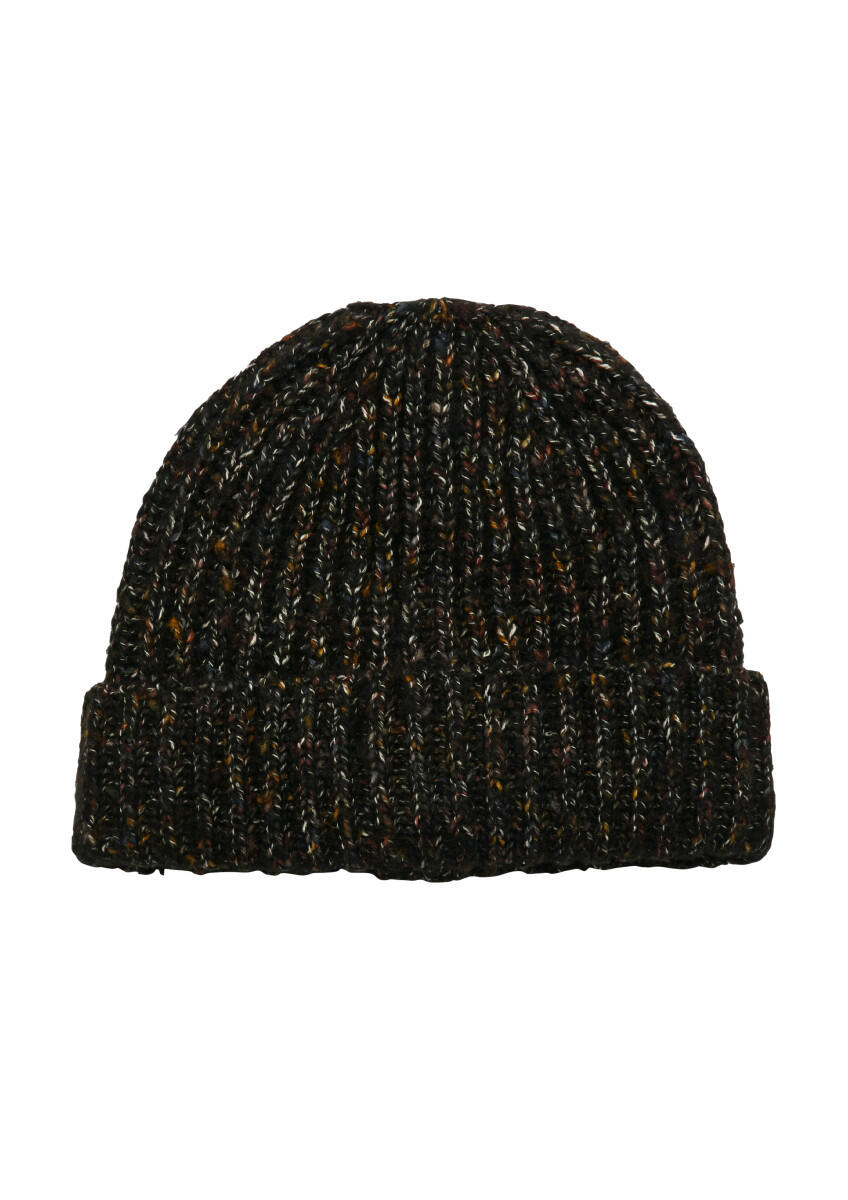 s.Oliver Red Label - Weiche Beanie aus Multicolour-Melange schwarz - Gr. - ONE SIZE von s.Oliver Red Label