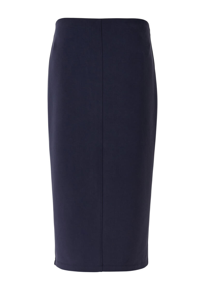 s.Oliver Red Label - Weicher Midirock aus Scuba blau - Gr. - 34 von s.Oliver Red Label