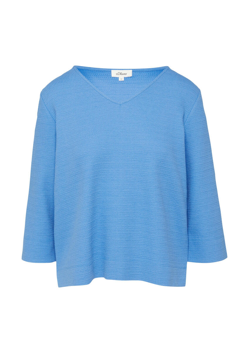 s.Oliver Red Label - Weiches Jersey-Sweatshirt blau - Gr. - 44 von s.Oliver Red Label