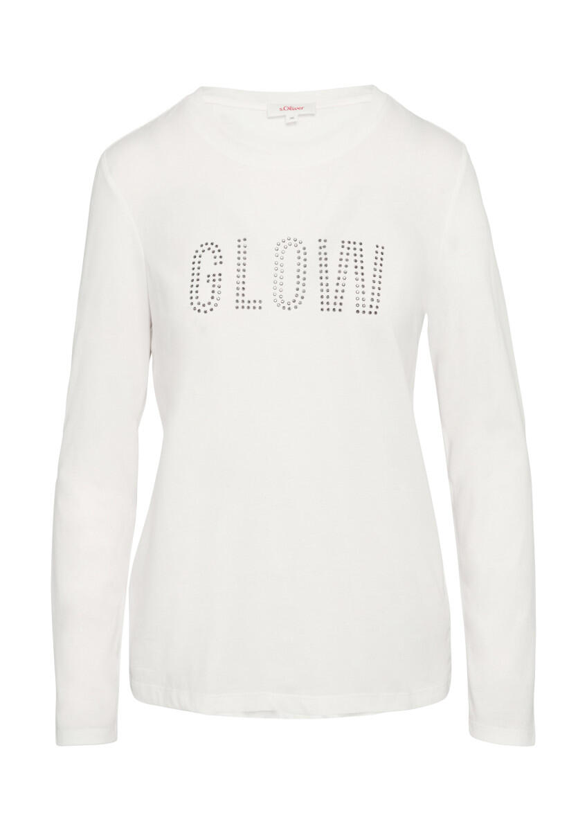 s.Oliver Red Label - Weiches Jerseyshirt mit Frontprint weiß - Gr. - 36 von s.Oliver Red Label